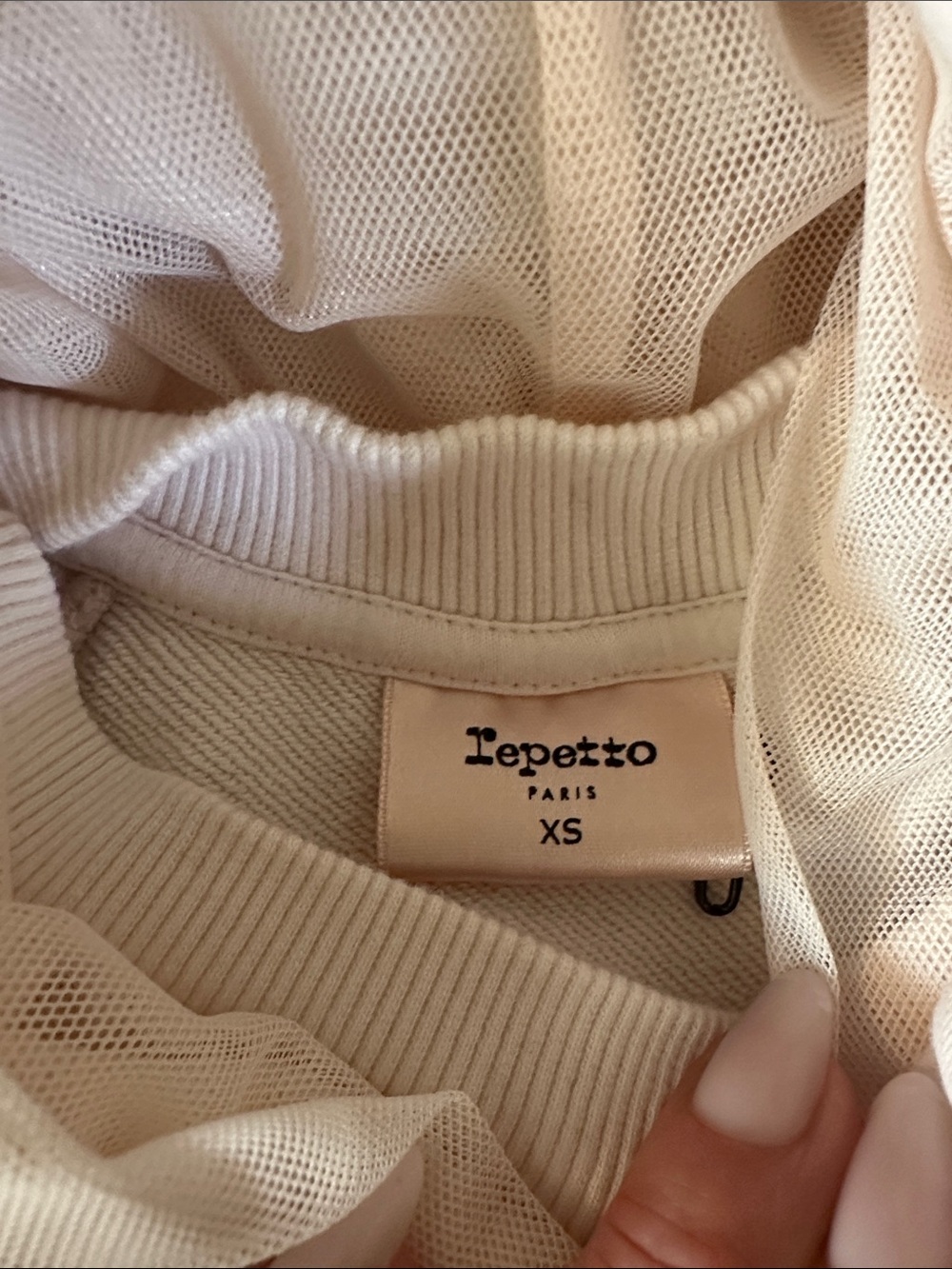 Repetto light pink Hoodie Sweatshirt with Pink Lining - Picture 2 of 6